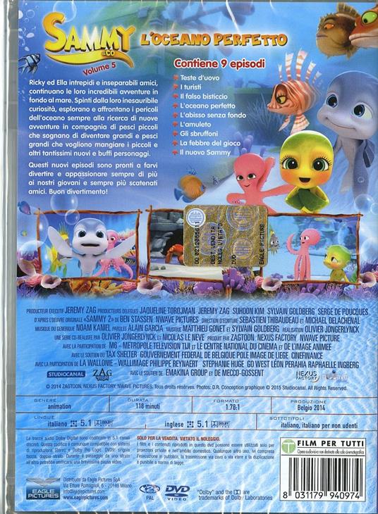 Sammy & Co. Vol. 5. L'oceano perfetto - DVD - Film Animazione | IBS