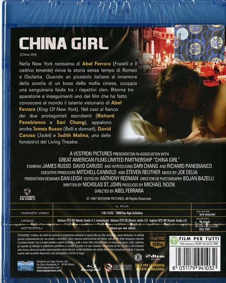 China Girl di Abel Ferrara - Blu-ray - 2