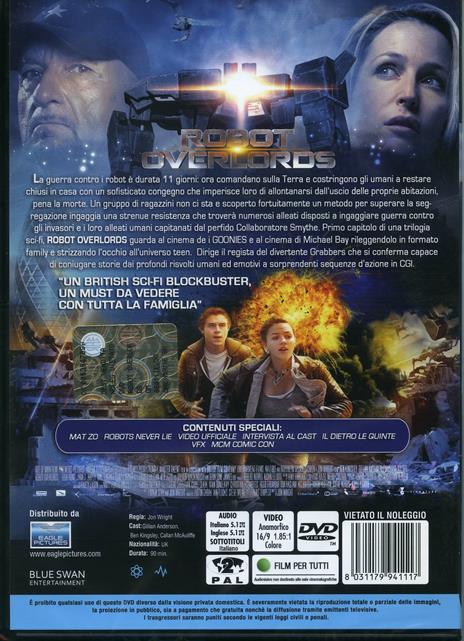 Robot Overlords di Jon Wright - DVD - 2