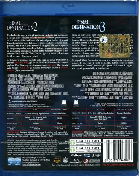 Final Destination 2 & 3 (2 Blu-ray) di David R. Ellis,James Wong - 2