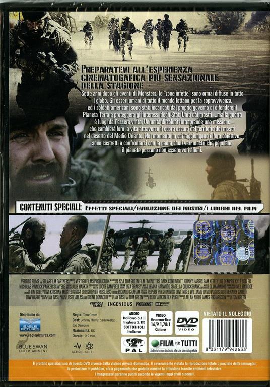 Monsters: Dark Continent di Tom Green - DVD - 2