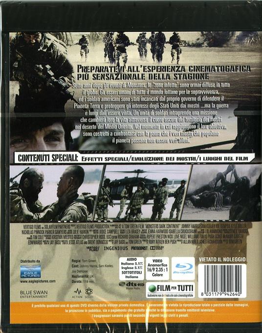 Monsters: Dark Continent di Tom Green - Blu-ray - 2