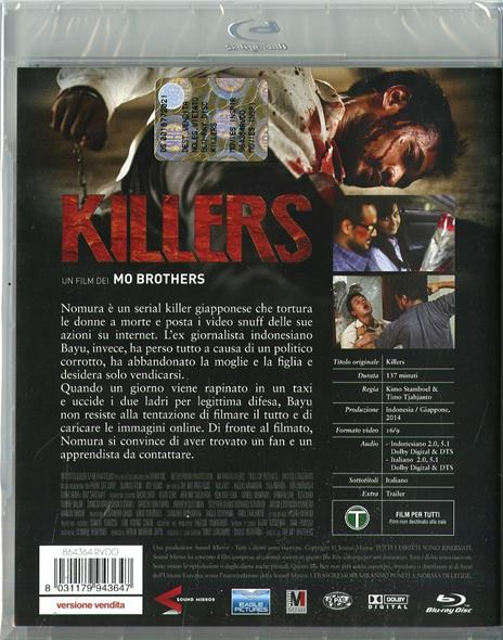 Killers di The Mo Brothers - Blu-ray - 2