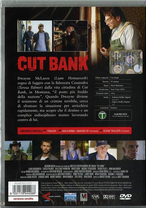 Cut Bank di Matt Shakman - DVD - 2