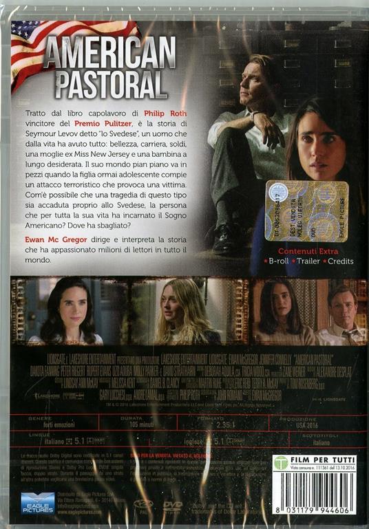 American Pastoral (DVD) - DVD - Film di Ewan McGregor Drammatico | IBS