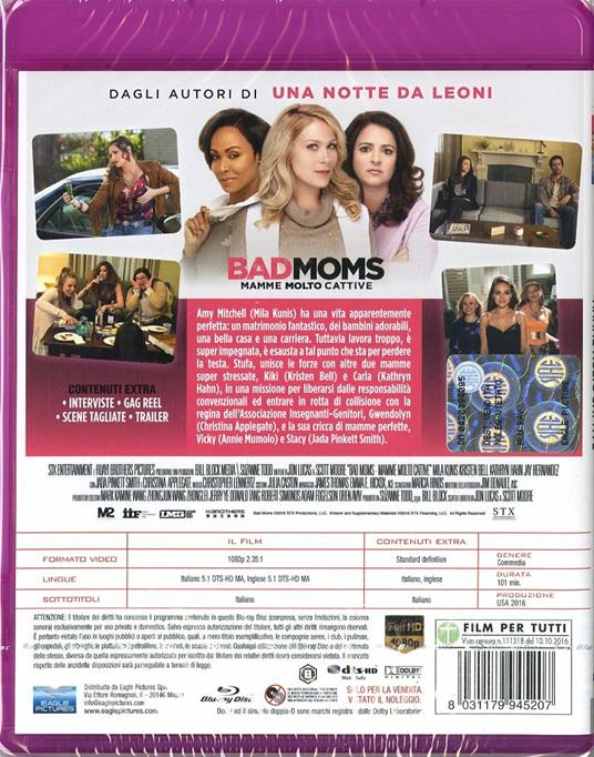 Bad Moms. Mamme molto cattive di Jon Lucas,Scott Moore - Blu-ray - 2