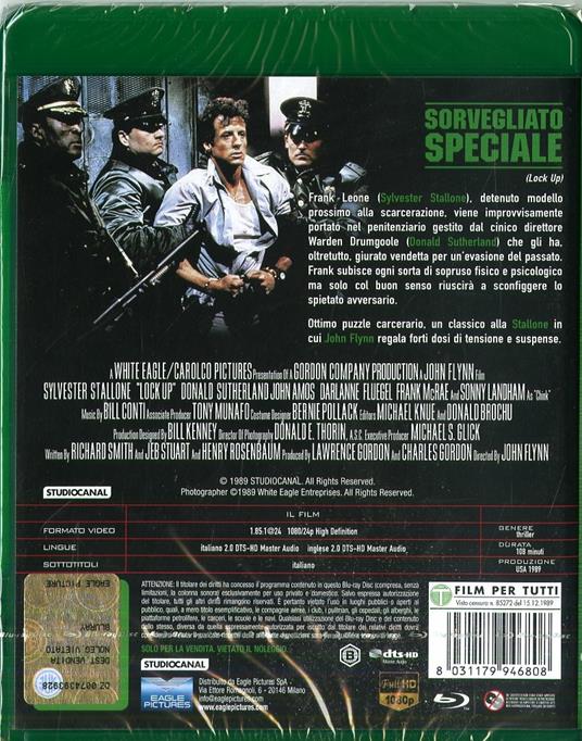 Sorvegliato speciale (Blu-ray) di John Flynn - Blu-ray - 2