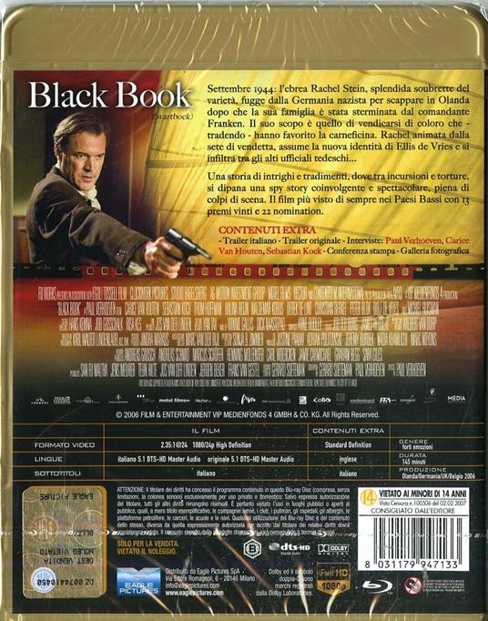 Black Book (Blu-ray) - Blu-ray - Film di Paul Verhoeven Drammatico | IBS