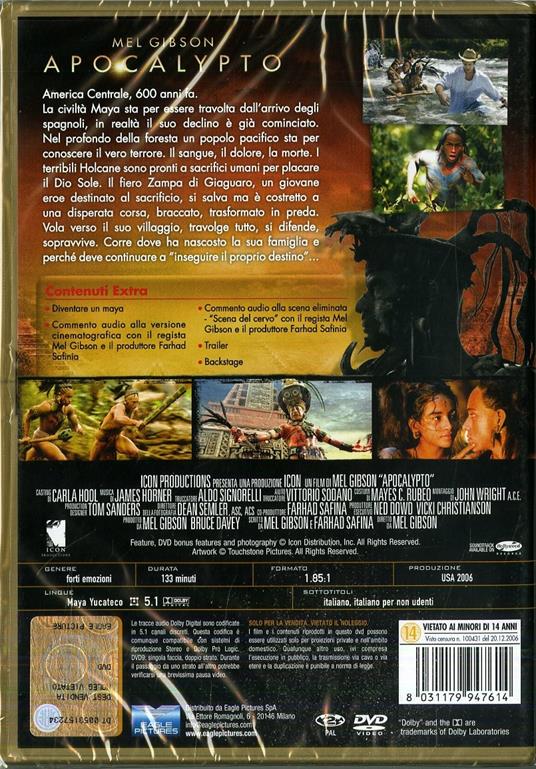Apocalypto (DVD) - DVD - Film di Mel Gibson Avventura | IBS