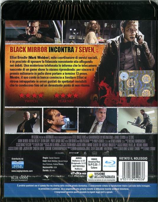 13 peccati. 13 Sins (Blu-ray) di Daniel Stamm - Blu-ray - 2