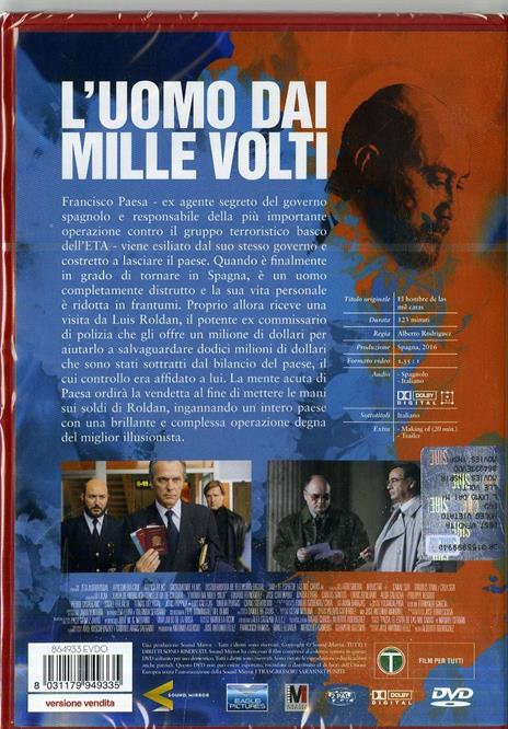 L' uomo dai mille volti (DVD) - DVD - Film di Alberto Rodríguez Giallo | IBS