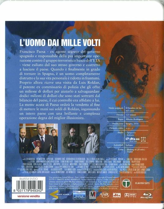 L' uomo dai mille volti (Blu-ray) di Alberto Rodríguez - Blu-ray - 2