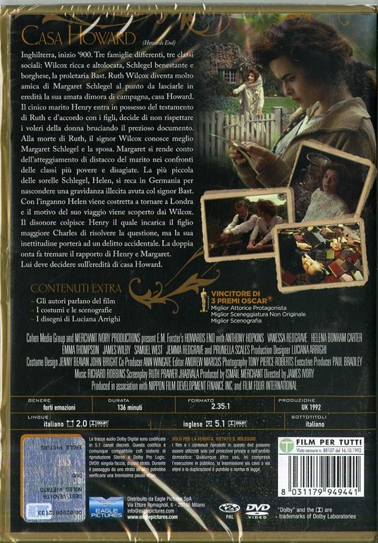 Casa Howard (DVD) - DVD - Film di James Ivory Drammatico | IBS