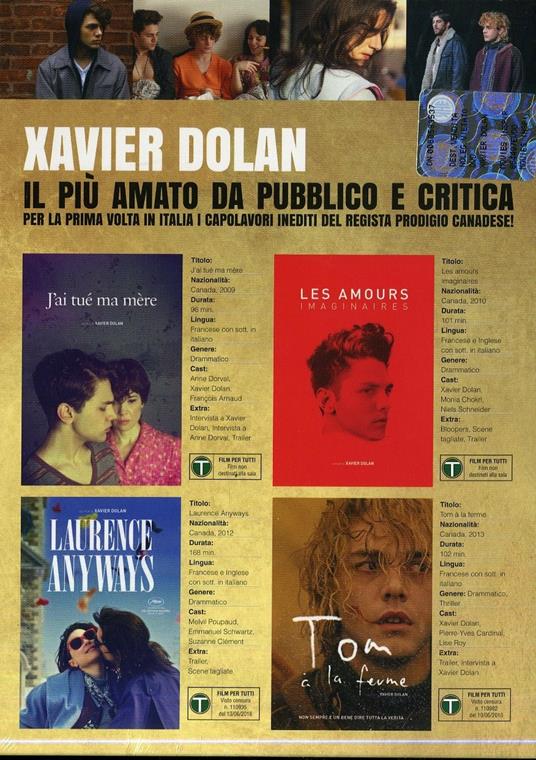 Xavier Dolan Collection (4 Blu-ray) - Blu-ray - Film di Xavier Dolan  Drammatico | IBS