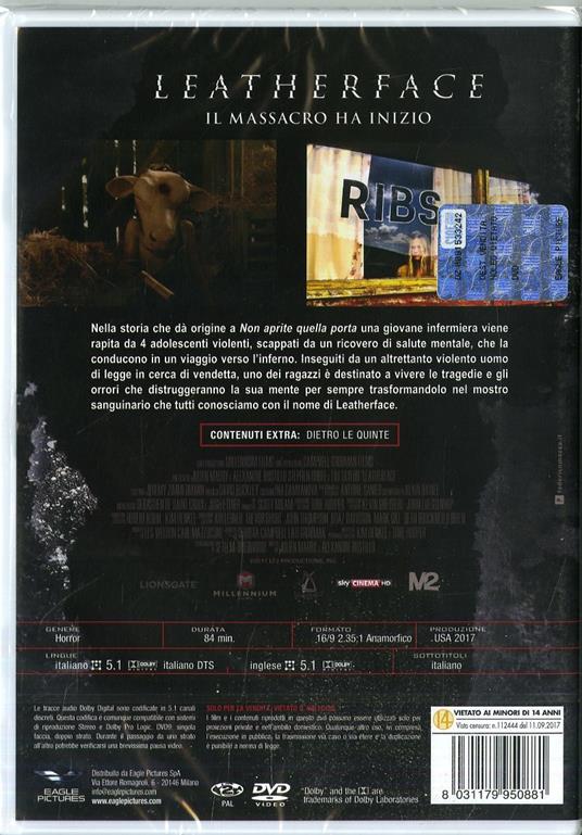 Leatherface. Il massacro ha inizio. Special Edition. Con card tarocco da  collezione (DVD) - DVD - Film di Julien Maury , Alexandre Bustillo Giallo |  IBS