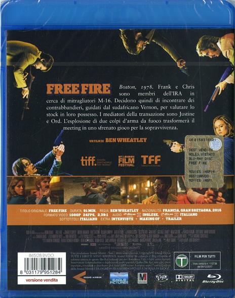 Free Fire (Blu-ray) di Ben Wheatley - Blu-ray - 2