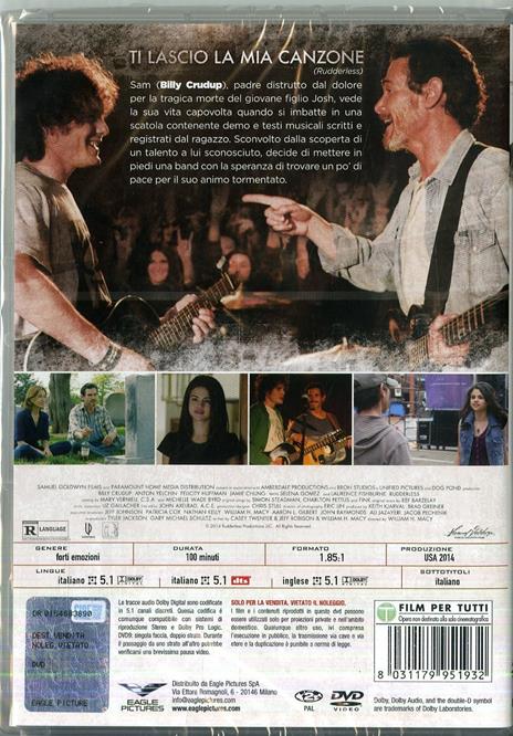 Ti lascio la mia canzone. Rudderless (DVD) di William H. Macy - DVD - 2