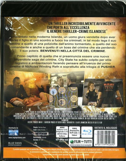 City State (Blu-ray) - Blu-ray - Film di Olaf de Fleur Johannesson  Avventura