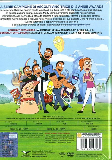 Rick and Morty. Stagione 2. Edizione Mediabook Collector (2 DVD) di Dan Harmon,Justin Roiland - DVD - 2