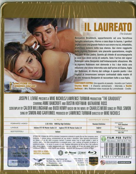 Il laureato (Blu-ray) di Mike Nichols - Blu-ray - 2