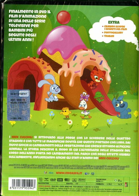 Minicuccioli. Le quattro stagioni (DVD) - DVD - Film di Sergio Manfio  Animazione | IBS