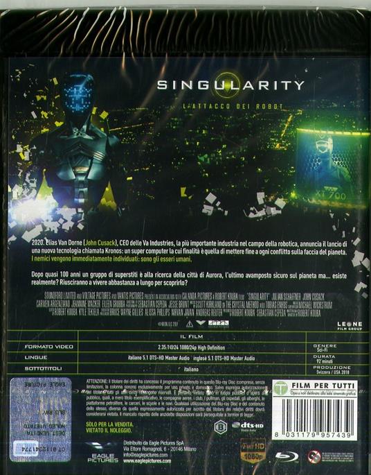 Singularity. L'attacco dei robot (DVD + Blu-ray) di Robert Kouba - DVD + Blu-ray - 2