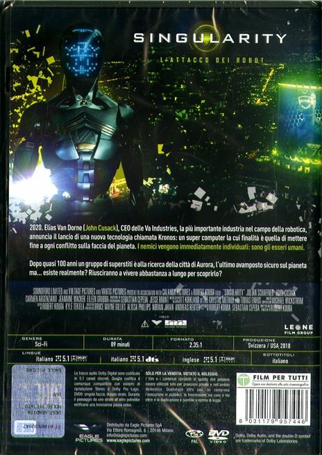 Singularity. L'attacco dei robot (DVD) di Robert Kouba - DVD - 2