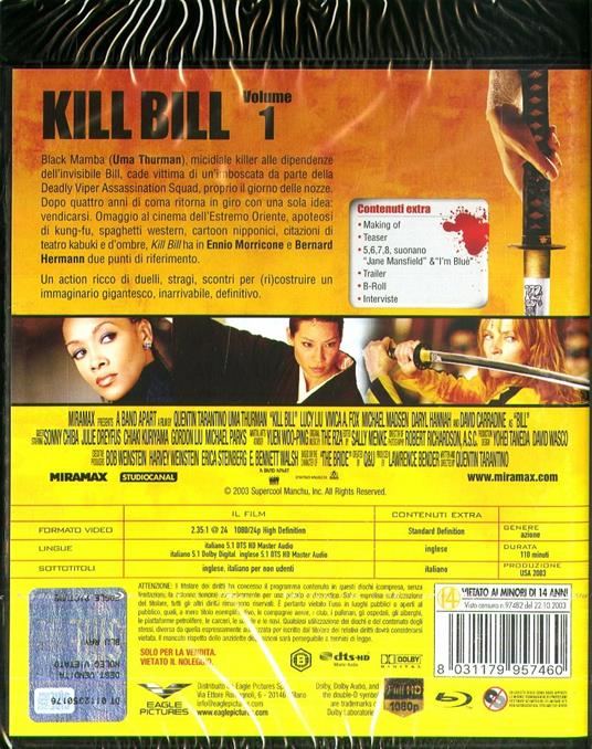 Kill Bill vol.1. Ricetta (DVD + Blu-ray) di Quentin Tarantino - DVD + Blu-ray - 2