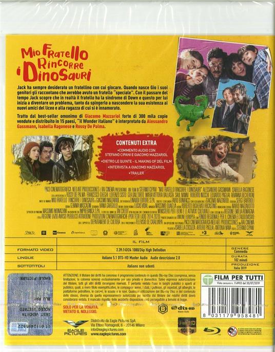 Mio fratello rincorre i dinosauri (DVD + Blu-ray) di Stefano Cipani - DVD + Blu-ray - 2