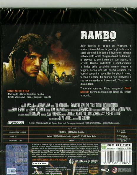 Rambo (DVD + Blu-ray) - DVD + Blu-ray - Film di Ted Kotcheff Avventura | IBS