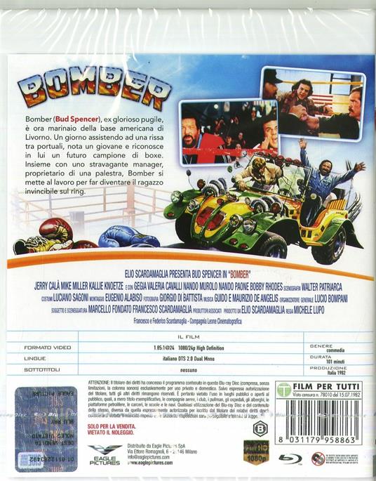 Bud Spencer. Bomber (DVD + Blu-ray) - DVD + Blu-ray - Film di Michele Lupo  Commedia | IBS