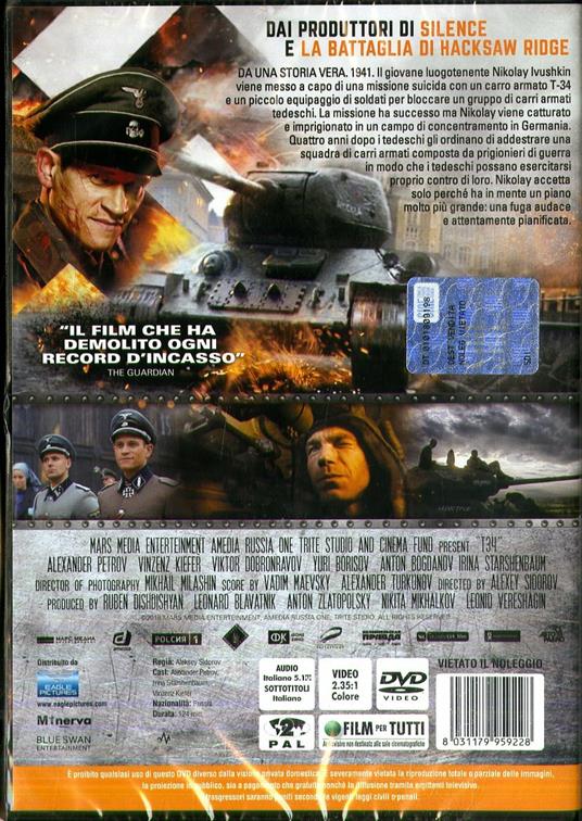 T-34 (DVD) - DVD - Film di Aleksey Sidorov Avventura | IBS