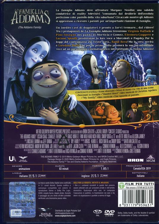 La famiglia Addams + Booklet Gioca&Colora (DVD) di Greg Tiernan,Conrad Vernon - DVD - 2