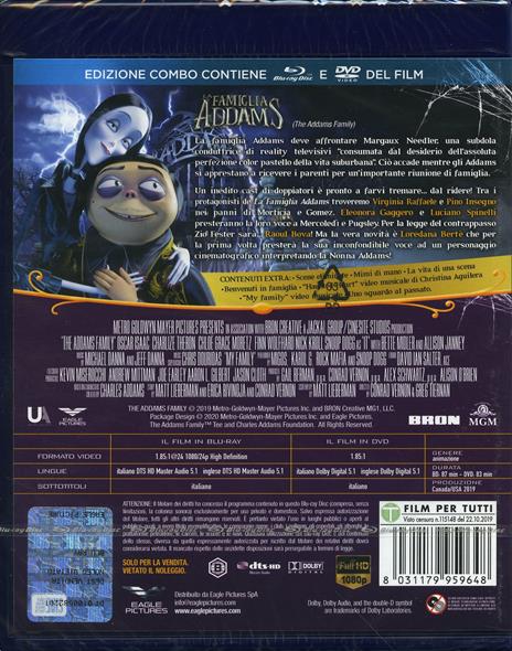 La famiglia Addams (Blu-ray + DVD + Booklet Gioca&Colora) - DVD + Blu-ray -  Film di Greg Tiernan , Conrad Vernon Animazione | IBS