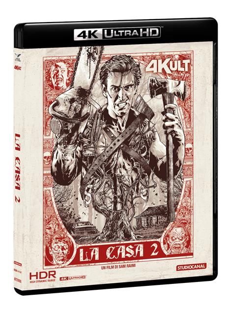 La casa2  (Blu-ray + Blu-ray 4K Ultra HD) di Sam Raimi - Blu-ray + Blu-ray Ultra HD 4K