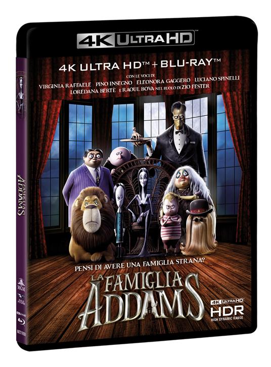 La famiglia Addams (Blu-ray 4K + Blu-ray + Booklet Gioca&Colora) di Greg Tiernan,Conrad Vernon - Blu-ray + Blu-ray Ultra HD 4K