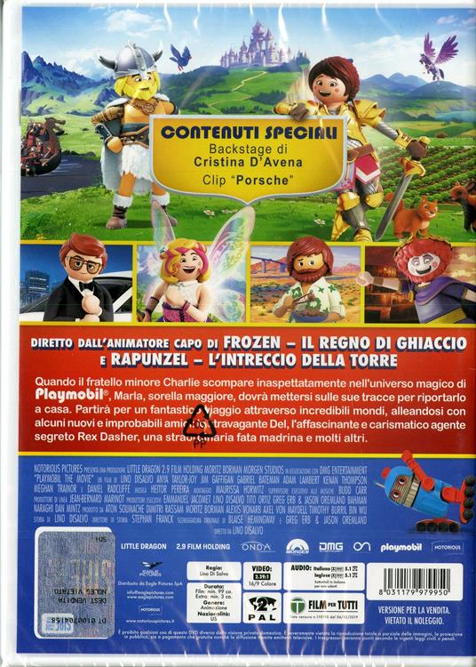 Playmobil. The Movie. Con Booklet gioca e colora (DVD) - DVD - Film di Lino  DiSalvo Animazione | IBS