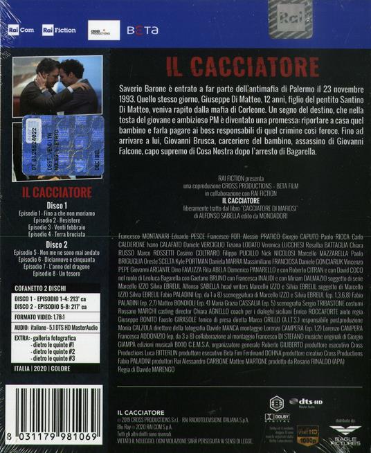 cacciatore. Stagione 2. Serie TV ita (2 Blu-ray) di Stefano Lodovichi,Davide Marengo - Blu-ray - 2
