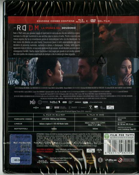 The Room. La stanza del desiderio (DVD + Blu-ray) di Christian Volckman - DVD + Blu-ray - 2