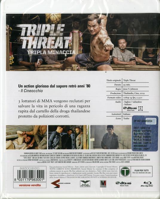 Triple Threat. Tripla minaccia (Blu-ray) di Jesse V. Johnson - Blu-ray - 2