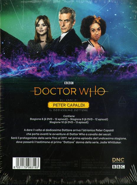 Cofanetto Doctor Who. Gli anni di Peter Capaldi. Stagioni 8-9-10 + Last  Christmas. Serie TV ita (18 DVD) - DVD - Film di Ben Wheatley , Paul Murphy  Fantastico | IBS