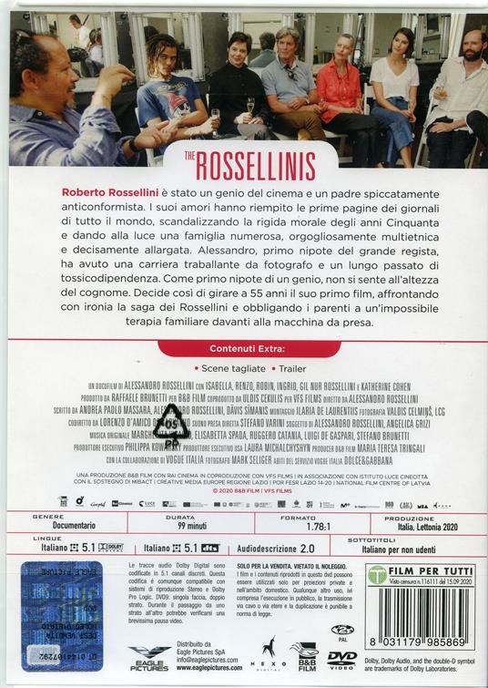 The Rossellinis (DVD) di Alessandro Rossellini - DVD - 2