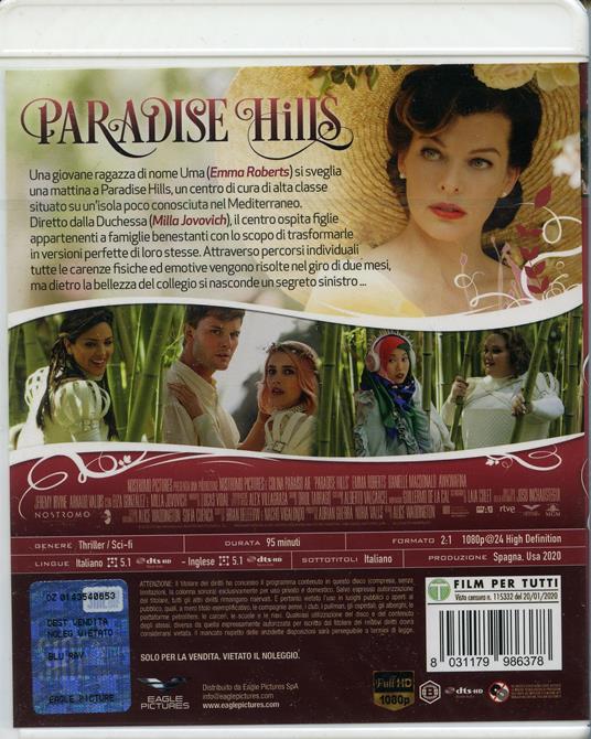 Paradise Hills (Blu-ray) di Alice Waddington - Blu-ray - 2