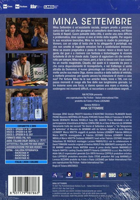 Mina Settembre (3 DVD) - DVD - Film di Tiziana Aristarco Drammatico | IBS