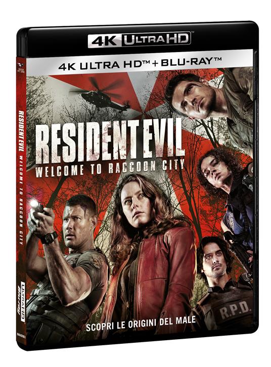 Resident Evil. Welcome to Raccoon City (Blu-ray +  Blu-ray Ultra HD 4K) di Johannes Roberts - Blu-ray + Blu-ray Ultra HD 4K