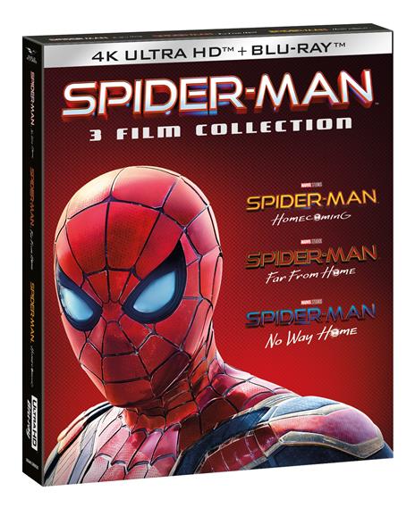 Spider-Man Home Collection 1-3 (3 Blu-ray + 3 Blu-ray Ultra HD 4K Slipcase + Card) di Sam Raimi