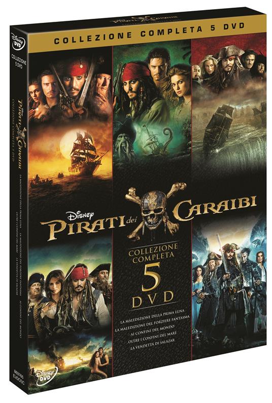 Cofanetto Pirati dei Caraibi. La saga completa (5 DVD) - DVD - Film  Avventura | IBS