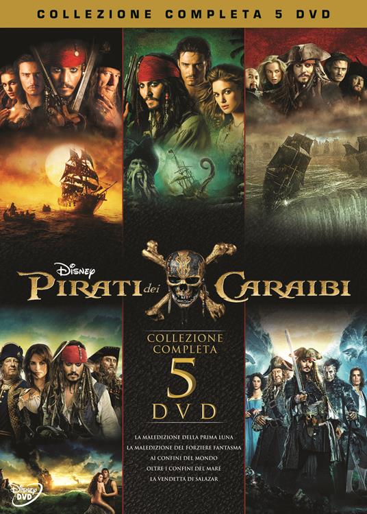 Cofanetto Pirati dei Caraibi. La saga completa (5 DVD) - DVD - Film  Avventura | IBS