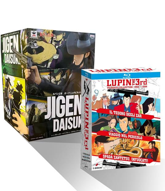 Lupin III - Tv Movie Collection 1992-1994 (3 Blu-ray) + Action Figure di Jigen di Osamu Dezaki,Masaaki Ôsumi,Masaharu Okuwaki - Blu-ray