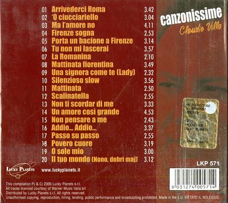 Canzonissime - CD Audio di Claudio Villa - 2